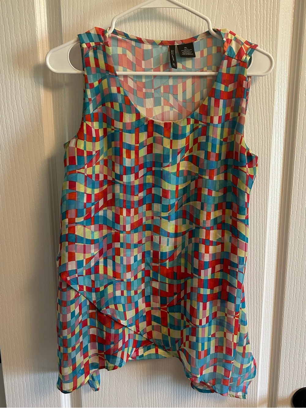 new directions Multicolor Geometric Print Sleeveless Camisole